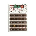 thumbnail image 2 of Christmas Countdown Calendar,Christmas Advent Calendar Wooden Wall Hanging Welcome Front Door,Farmhouse Christmas Wreath Calendar,Vintage Advance Count Down to Christmas Sign,Xmas Hanging Decor, 2 of 6