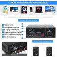 thumbnail image 4 of Amplificador HiFi AK45 Mini Amplificador de audio estéreo Bluetooth Receptor 12 V/220 V 400 W Amplificador de audio digital de 2 canales con radio FM, entrada de tarjeta SD/USB para el hogar o el aut, 4 of 5