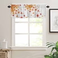 thumbnail image 3 of Fallen Maple Leaf Kitchen Valances for Windows 42x12 Inch Kitchen Curtains Valances Rod Pocket Vintage Red Fruit Wooden Grain Bathroom Window Valances for Window Treatment Decor, 3 of 6