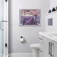 thumbnail image 5 of Lavender Bathroom Decor Wall Art Purple Lavender Butterfly Pictures Wall Decor Christian Just Breathe Canvas Prints Framed Artwork Paintings Home Decorations For Bathroom Bedroom Living Room 16"x12", 5 of 6