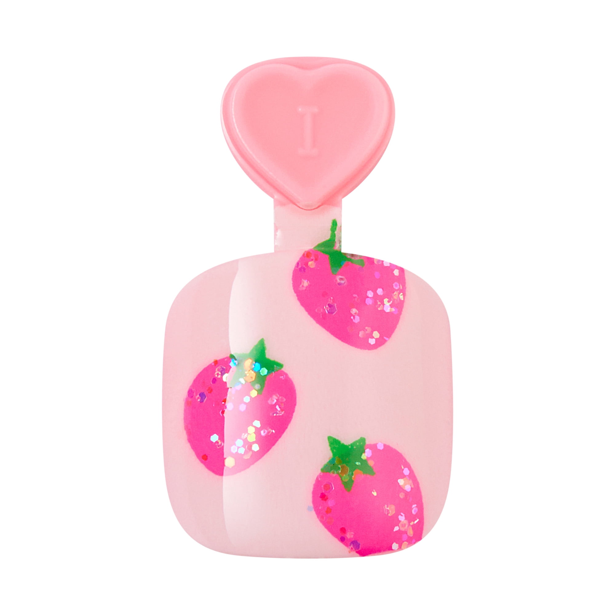 KISS imPRESS Enfants – Trop Framboise, Rose, Squoval, Ongles pour enfants, 20 unités