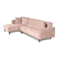 thumbnail image 3 of Sala Modular Makora Sofá Cama Reversible Velvet Palo de Rosa Modelo Baily, 3 of 8