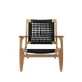 thumbnail image 2 of Boraam Harrison Woven Chair, Black & Oak, 2 of 9