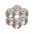thumbnail image 7 of 13 Inch Round Placemats Set of 6, Grey Christmas Non Slip Heat Insulation PP Table Mats, Snowman Snowflake Xmas Tree Gifts Washable Place Mats for Kitchen Dining Party Table Decor, 7 of 7