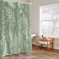 thumbnail image 6 of Shower Curtain for Bathroom Fern Leaves Sage Green Foliage Waterproof Bath Curtains Shower Curtains with Hooks,Watercolor Botanical Sketch Bathroom Curtain Privacy Drapes for Bathtubs Toilet 36x72in, 6 of 9