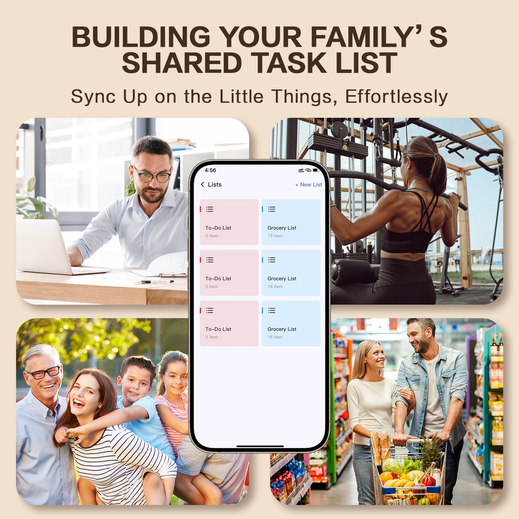 VUSIGN 10.1" Smart Digital Calendar & Chore Chart, Full HD Touchscreen Display WiFi Sync Electronic Planner for Family Schedules, Desk Stand Included - Share Photos/Videos