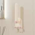 thumbnail image 1 of Uklsqma Bathroom Headband Hair Rope Storage Rack Wwl240417002 | Wall Mounted Plastic Hooks Adjustable Angle | Beige Pink Yellow | Headband Holder Hair Clips Rubber Bands Organizer for Bathroom Vanit, 1 of 6