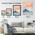 thumbnail image 4 of The Blue Misty Hills Of Home Sunset Landscape Watercolour Mist Large Wall Art Poster Print Thick Paper 18X24 Inch, 4 of 5