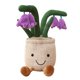 thumbnail image 1 of Plantas realistas, juguetes de peluche, suave, esponjoso, cojín, decoración de estantería, púrpura bluebell,11 Feliz Sencillez, 1 of 5