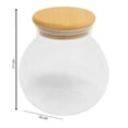 thumbnail image 3 of Recipiente Home Trends de Vidrio con Tapa de Bambú 500 ml, 3 of 4