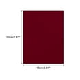 thumbnail image 2 of Uxcell Self-Adhesive Velvet Patches Repair Patches Dark Red 4Pcs, 2 of 5