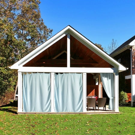 Home Cal Outdoor Curtain Panels Patio Privacy Screen Hook Loop