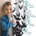 thumbnail image 3 of Blackout Kids Curtains,Halloween Bat Swarm Pattern Childrens Insulated Curtains Set Of 2,Bedroom Essentials,Toddler Room Decor 42"x54", 3 of 5