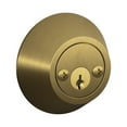 thumbnail image 2 of Schlage Antique Brass Metal Double Cylinder Deadbolt, 2 of 2