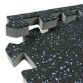 thumbnail image 6 of FlooringInc 3/4" Thick Soft Rubber Interlocking Gym Flooring Tiles, 2'x2', 20 Tiles, 80 sqft, Blue, 6 of 8