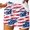 A07, variant on Workout Shorts Women Summer Saving Women's Summer Independence Day Printed Pocket Bandage Shorts Casual Pants 2XL
