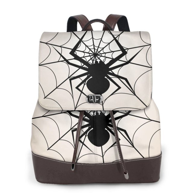 Fotbe Spiders On The Web 1 Mochila Bolso con Estampado para Mujer, Mochila Antirrobo de Nylon Impermeable, Bolsa Ligera de Hombro