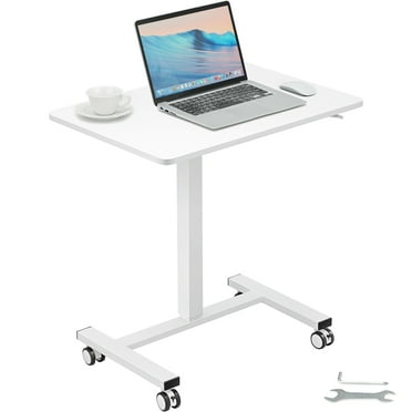 BENTISM Modern Adjustable I-Shaped Desk, White