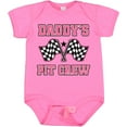 thumbnail image 3 of Inktastic Daddy's Pit Crew Design with Checkered Flags Girls Baby Bodysuit, 3 of 5