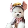thumbnail image 1 of Ropa cálida para mascotas, suave, elástica, con orejas de ratón, queso, con capucha, ropa para perros de dos patas para cachorros y gatos, Otoño e Invierno, 1 of 5
