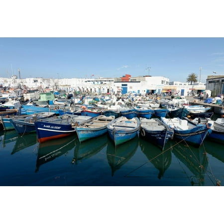 Small Inshore Fishing Boats in Tangier Fishing Harbour, Tangier, Morocco, North Africa, Africa Print Wall Art By Mick Baines & Maren (Best Inshore Boat For The Money)