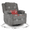 Grey, variant on Oversized 360°Swivel Rocker Recliner Chair,Heat & 8-Point Massage,Cup Holders,400lb Capacity, Grey