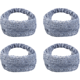 thumbnail image 1 of Diademas de encaje para mujer - 4 PCS Impresionantes diademas de encaje floral anchas y elásticas - bufandas para el cabello para mujer a la moda, 1 of 5