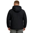 thumbnail image 3 of Wantdo Men's Big and Tall Jacket Winter Snow Jacket Waterproof Ski Coat Hooded Outerwear Coat Black 4X, 3 of 8
