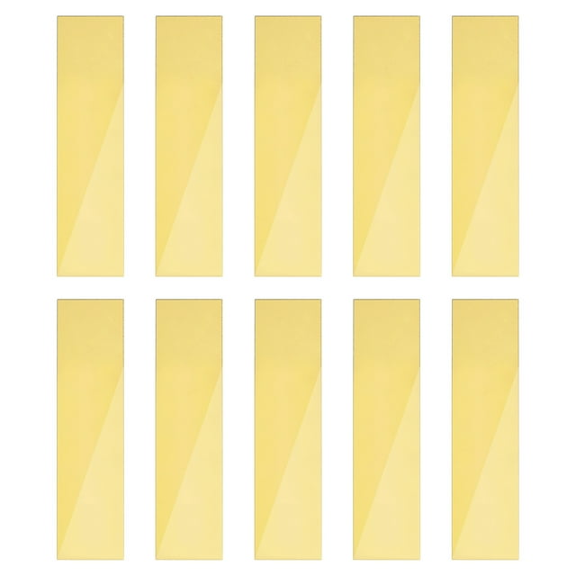 Tira espejo Unique Bargains 10uds 2' x 7.9' Auto Adhesivo Acrílico Oro