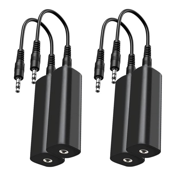 Filtro de Ruido Aislador Bucle para Audio Coche/EstéReo DoméStico, 4 Aisladores con Cables 3,5 Mm