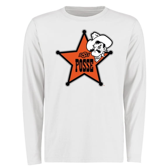 Men's White Oklahoma State Cowboys Pete's Posse Long Sleeve T-Shirt