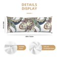 thumbnail image 2 of Body Pillow Cover - Soft Body Pillow Pillowcase, Paisley Pattern No.9022 Breathable Long Body Pillow Case Cover with Invisible Zipper 20x60in, 2 of 5