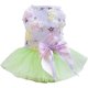 thumbnail image 1 of Vestido para perro CHAO XS verde con falda de princesa y lazo de encaje de lujo, 1 of 5