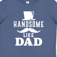 thumbnail image 4 of Inktastic Handsome Like Dad with Top and Mustache Boys Baby T-Shirt, 4 of 5