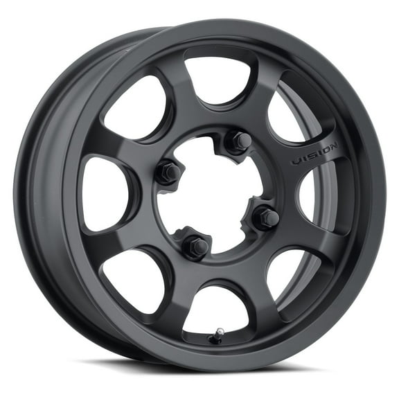 15x7 Vision ATV/UTV 351 Flow Satin Black Wheel 4x156 (38mm)