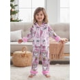 thumbnail image 4 of Pyjama Maman et Moi Imprimé Père Noël Manches Longues Col à Revers Hauts Pantalons, 4 of 8