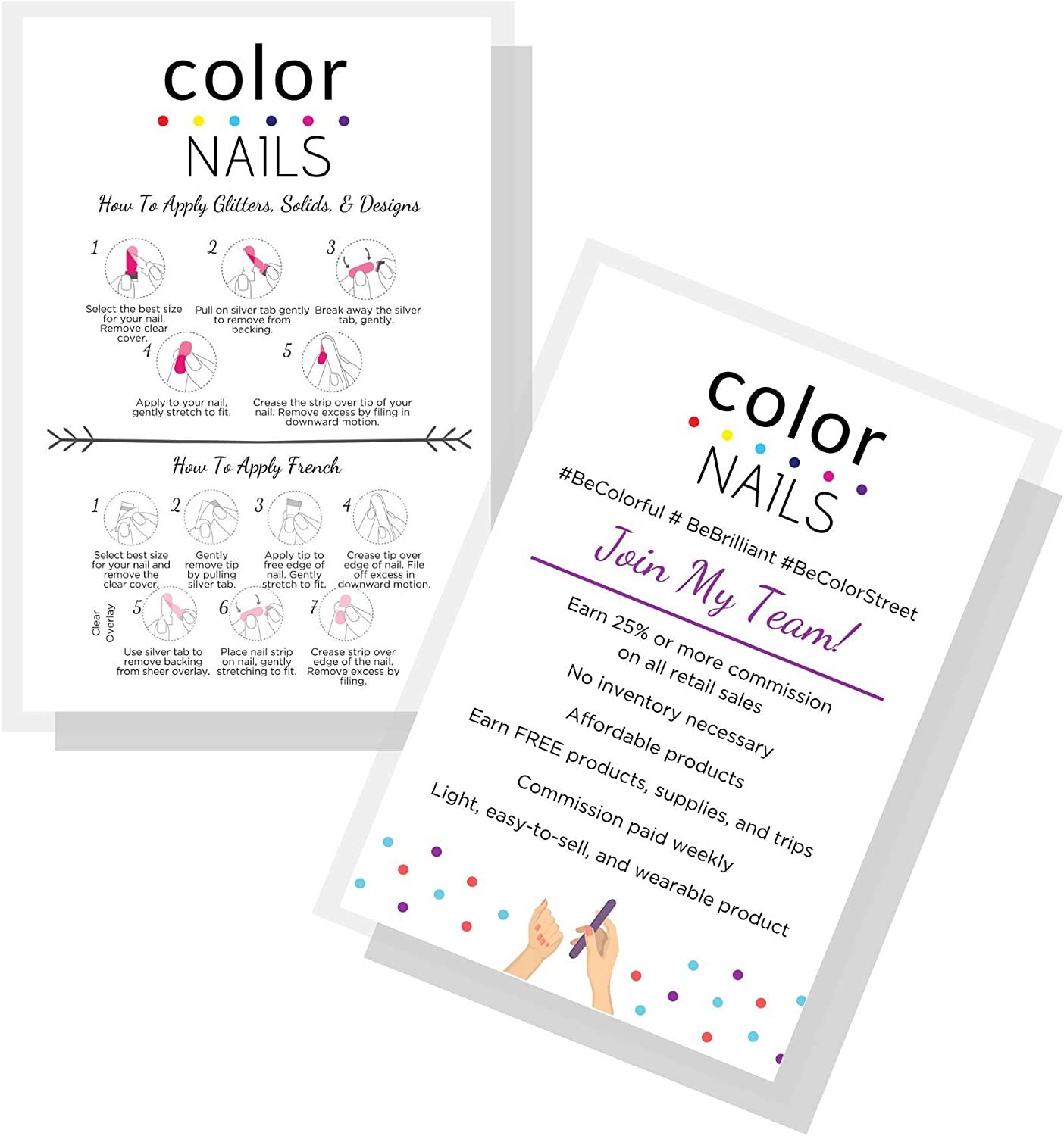 Color Nails Join My Team & How To Apply Nail Polish Strips Application