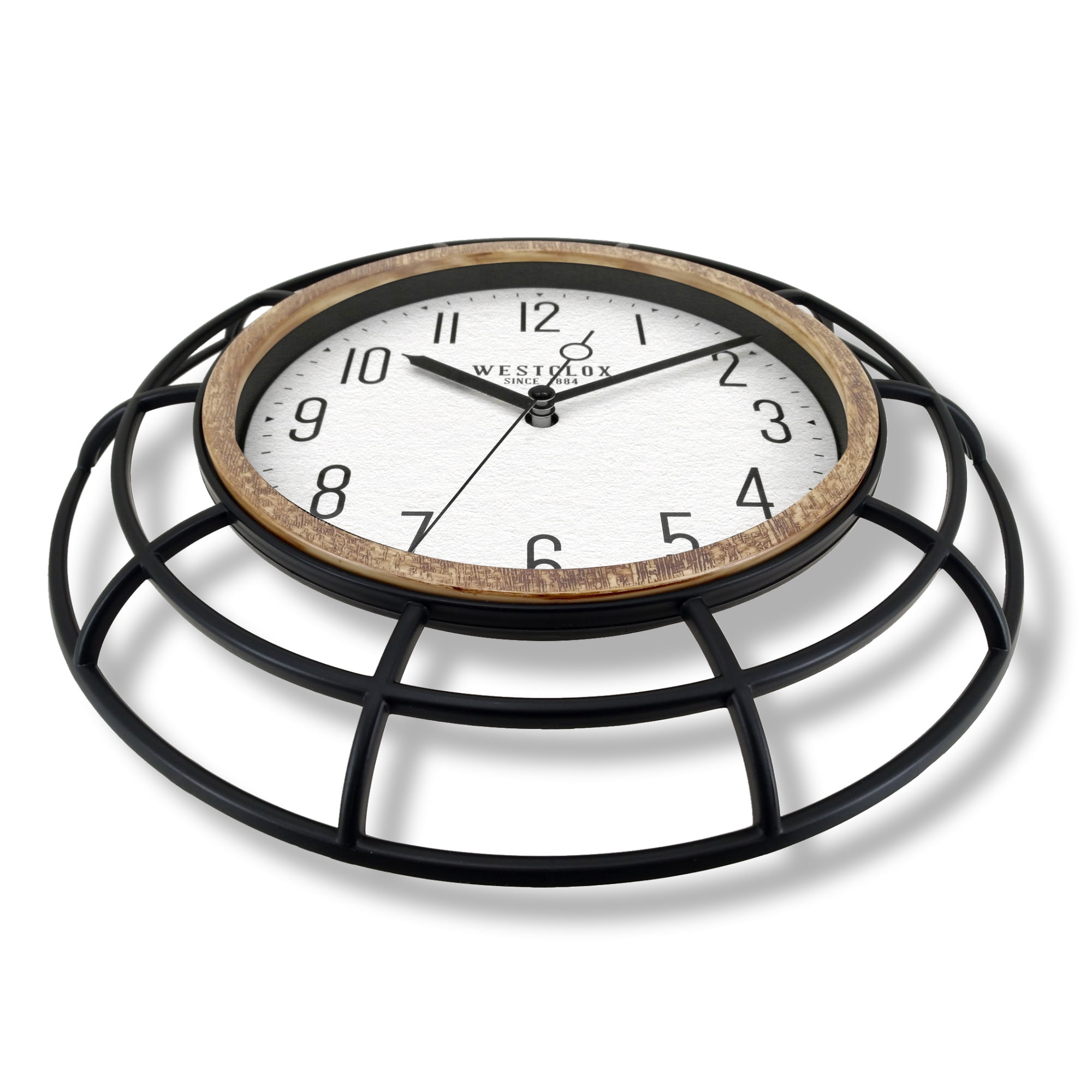 Mainstays 12" Quartz Modern, Industrial Indoor Wall Clock