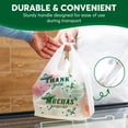 thumbnail image 5 of Thank You Muchas Gracias Print, Plastic Shopping Bags with handles, 500 Count, White, 11.5" x 7.5" x 22", 5 of 5