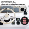thumbnail image 4 of 3 in 1 Instrument Sensor Kit, Engine Coolant Temperature Oil Pressure Meter 12V Volt Gauge for Car Boat 52mm Digital Safe Alert, 4 of 7