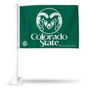 Angle View: Rico Car Flag - NCAA Colorado State