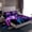 Purple Pink Blue, variant on jejeloiu Kids Gamepad Controller Twin Sheet Sets,Teen Video Game Twin Fitted Sheet,Red Gamepad Flat Sheet For Boys Girls,Super Cozy Bedroom Decoration,3pcs