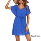 thumbnail image 5 of Vestido Minnieouse con cuello en V para mujer moda S-XXL playa manga corta color sólido, 5 of 6