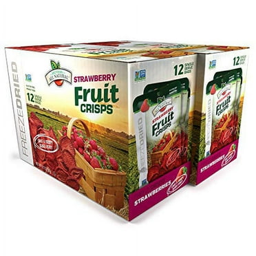 Brothers All Natural Freeze Dried Strawberry Crisps, 0.26 oz, 12 Count