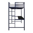 thumbnail image 2 of Lit mezzanine une place en métal Miles avec bureau, 2 of 9