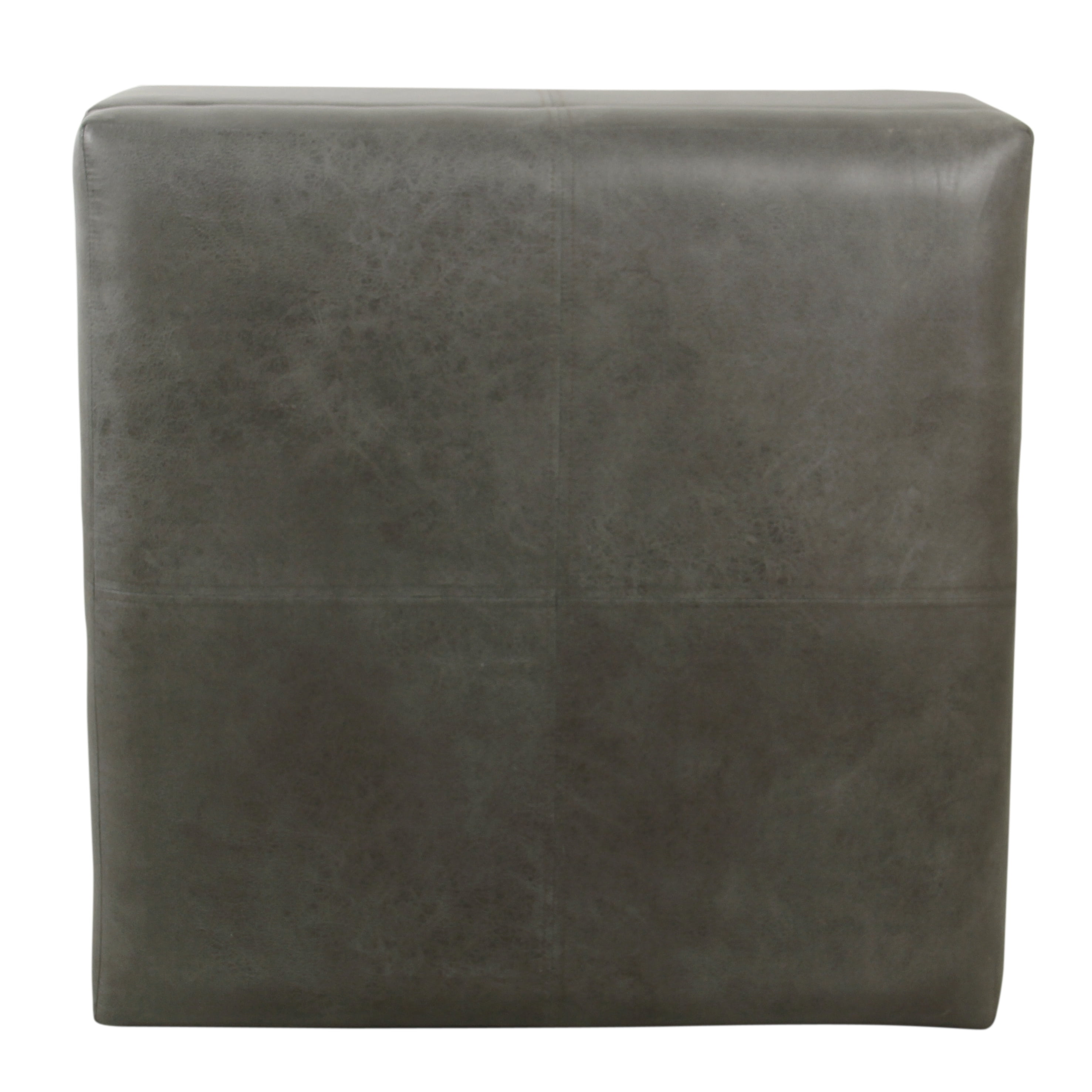HomePop Luxury Large Faux Leather Storage Ottoman, Multiple Colors