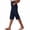 Navy, variant on UAMVSH Bermuda Shorts for Womens Side Split Summer Beach Shorts Knee Length Elastic Wasit Casual Long Shorts with Pockets