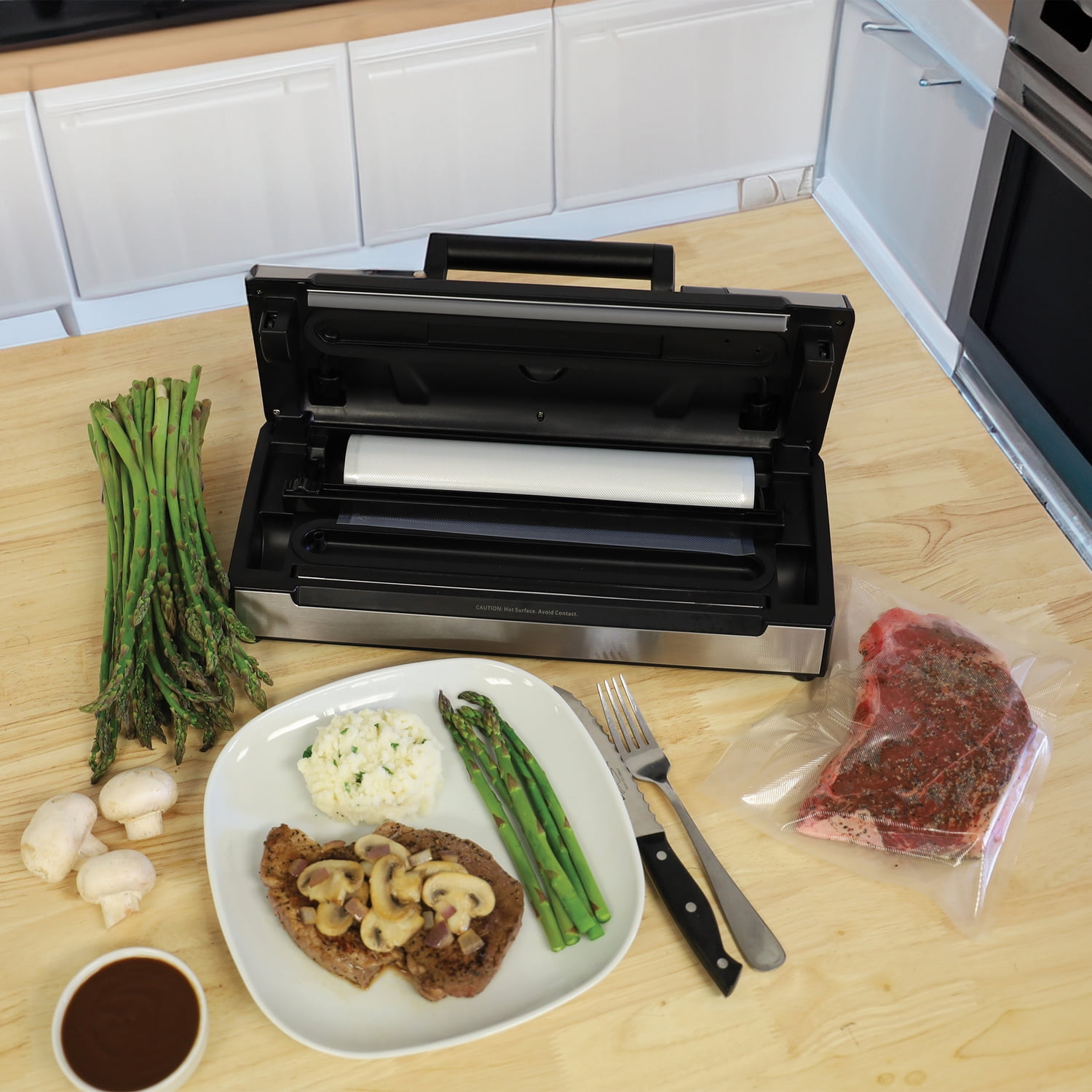 NESCO 120-Watt Deluxe Vacuum Sealer, VS-15S
