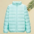 thumbnail image 2 of Ruyang Lightweight Puffer Jacket For Teens Boys Girls Winter Warm Quilted Down Coat Mock Neck Zip Up Windproof Outwear, 2 of 4