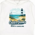 thumbnail image 3 of Inktastic Outer Banks North Carolina Beach Scene Toddler Hoodie, 3 of 4